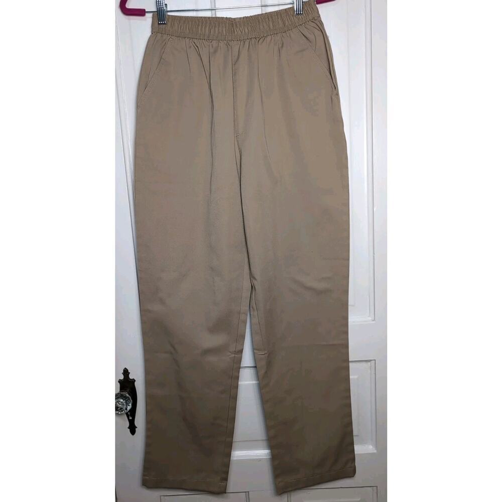 Pembrook Pullon Elastic Waist Tan Dress Pants Women's M‎ NWT (1111)